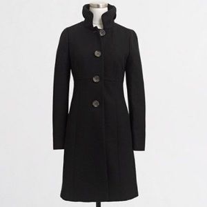 J Crew Ruffle Collar Coat